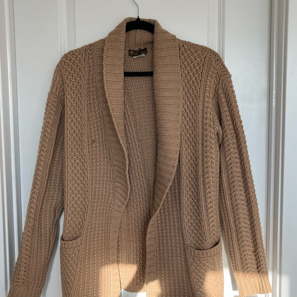 Loro Piana Camel Knit Cardigan - Picture 1 of 9